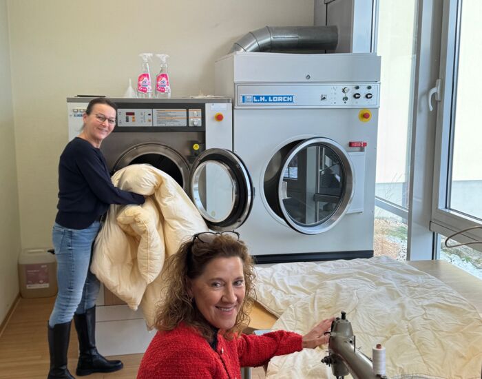 Waschen-Nähen Angela+Gitte 1